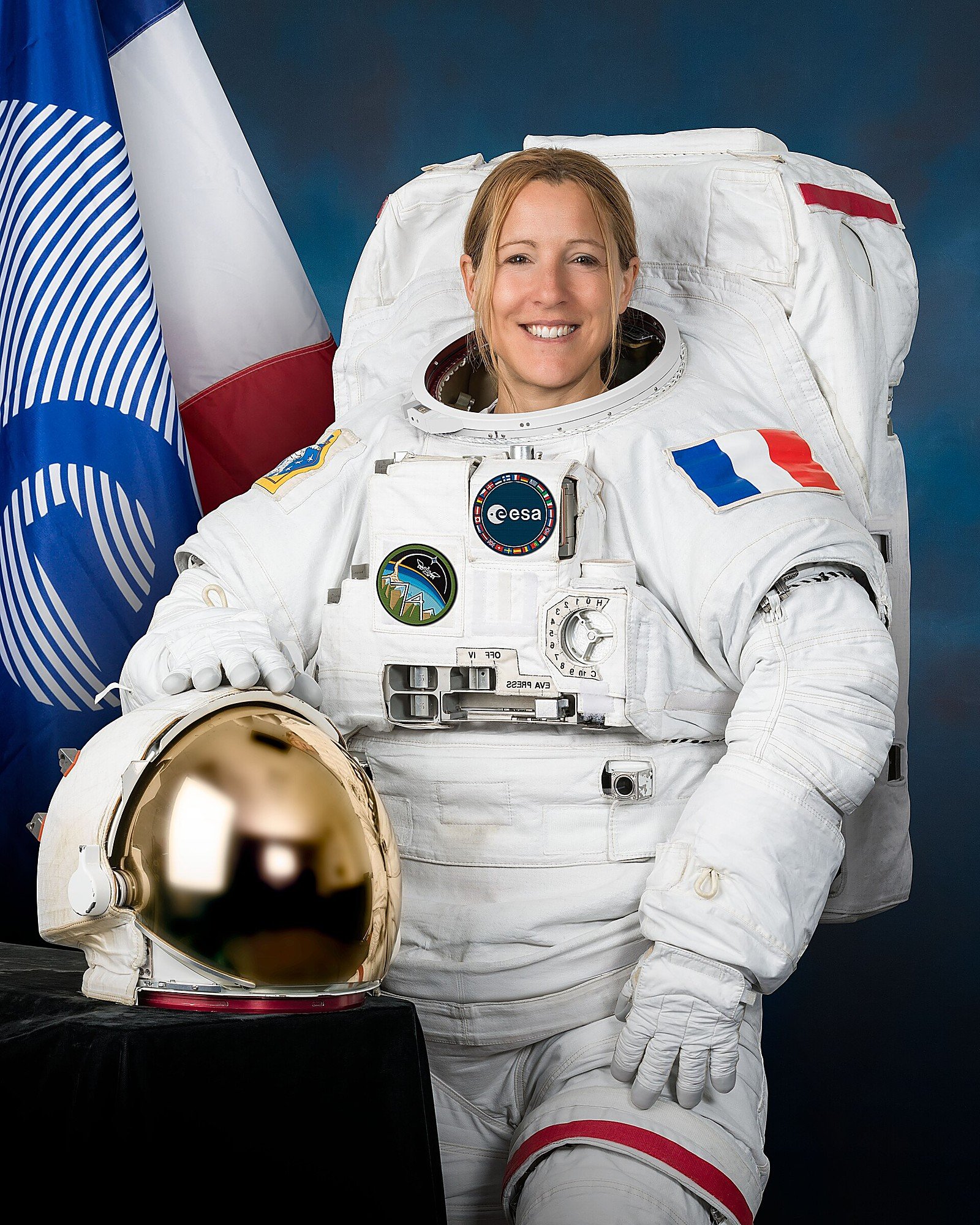 Sophie Adenot, astronaute française de l’ESA, en scaphandre