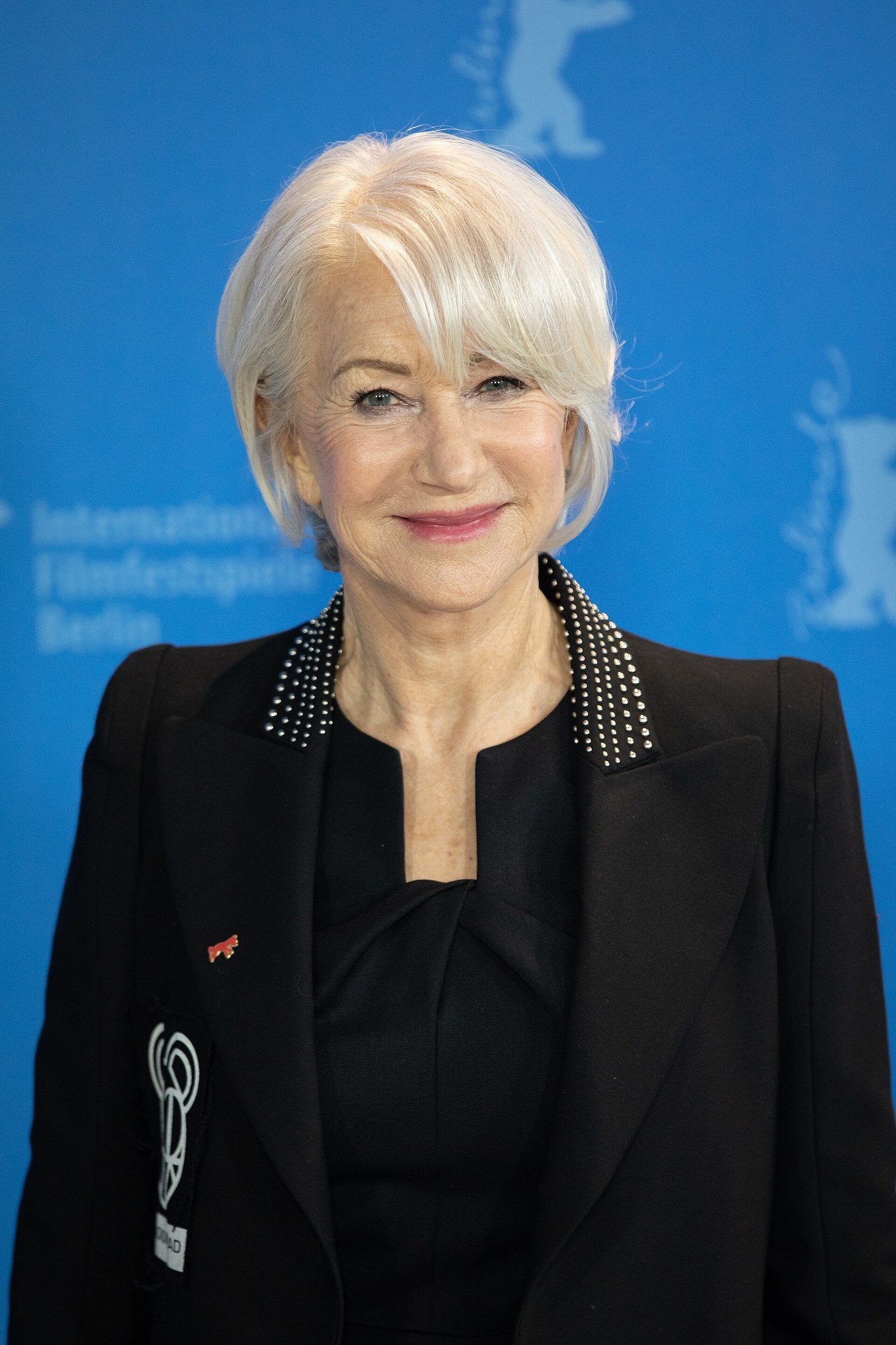 L'actrice Helen Mirren, portrait souriant
