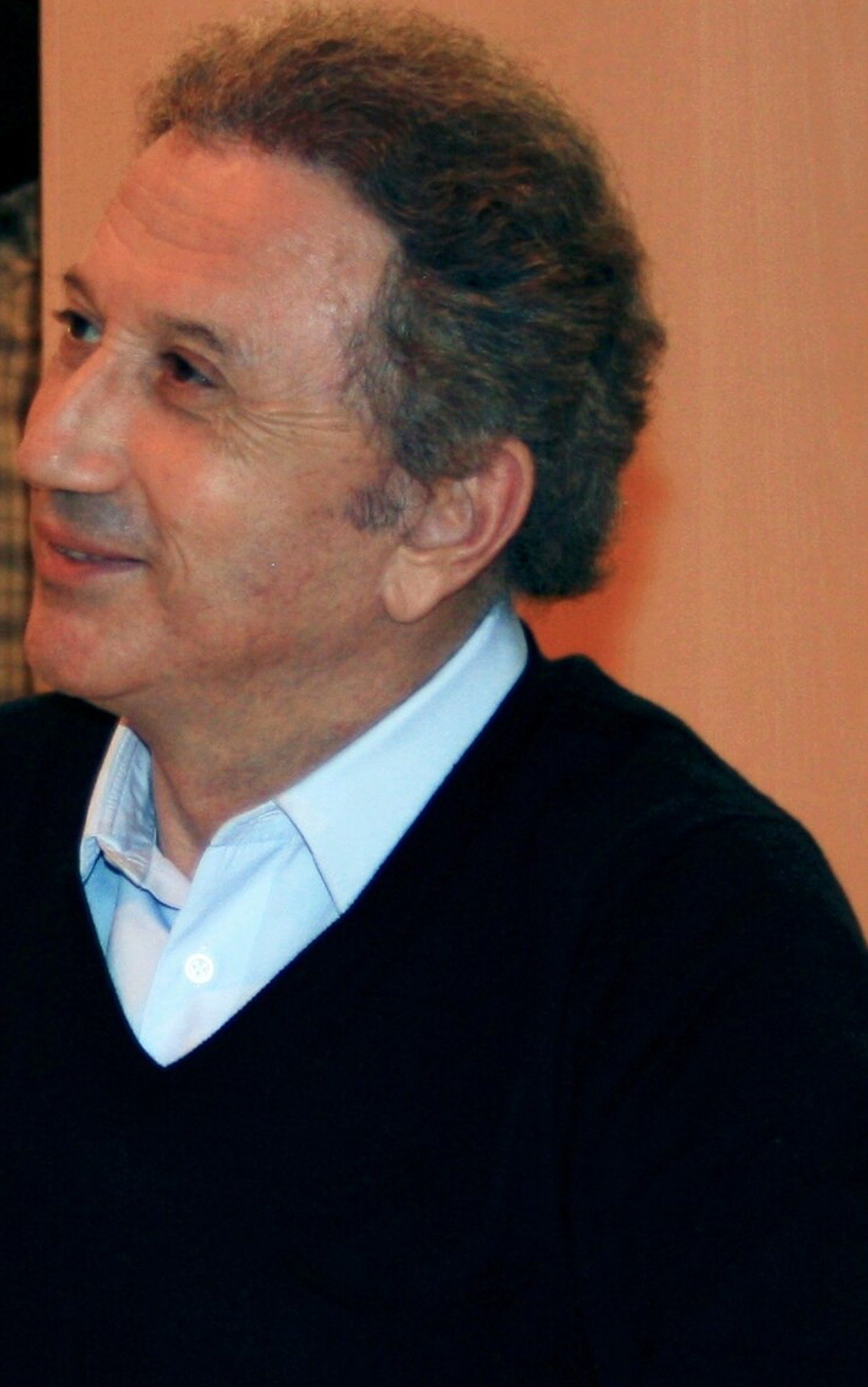 L'animateur de télévision français Michel Drucker, portrait souriant