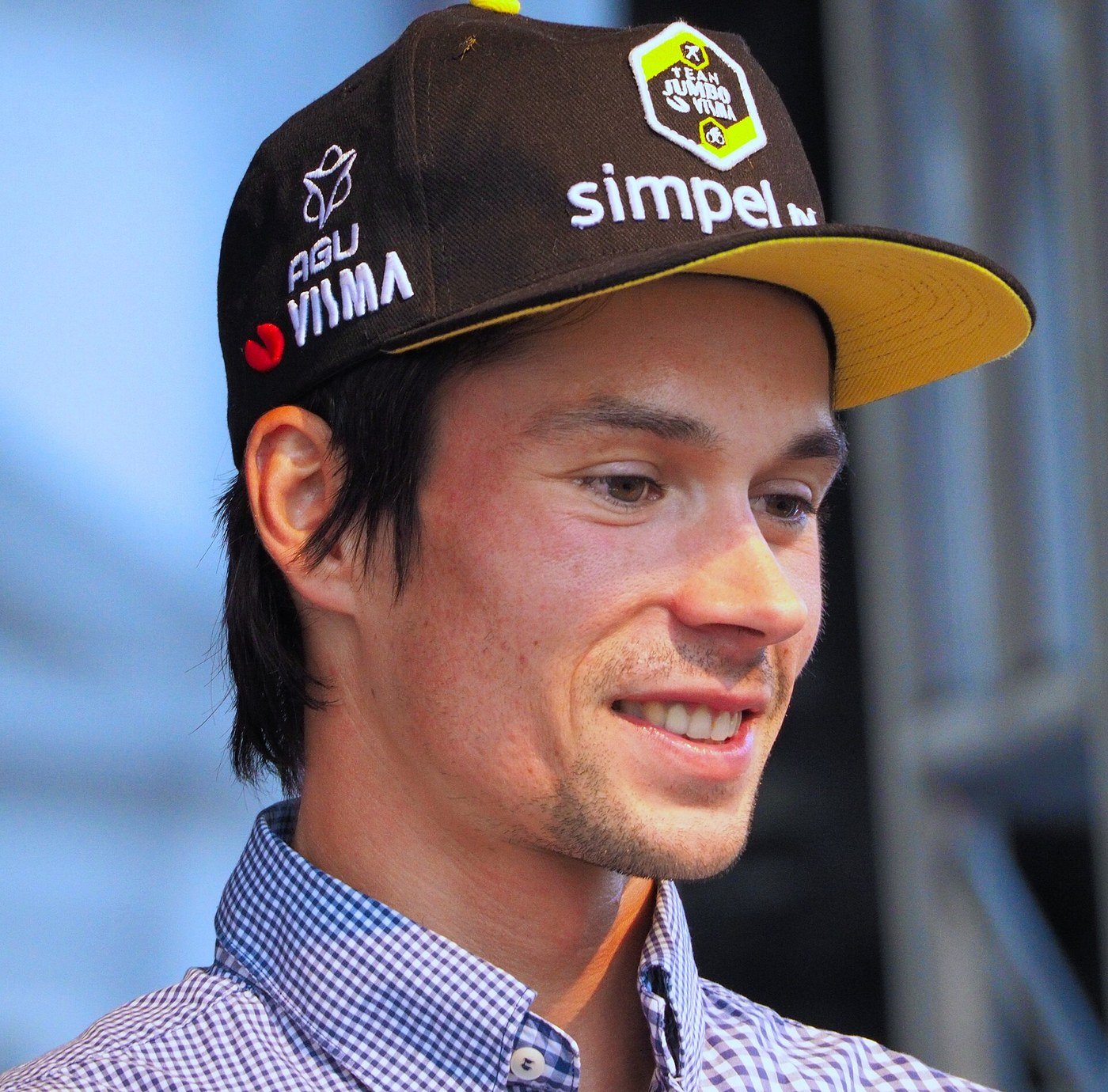 Primož Roglič, cycliste slovène, souriant